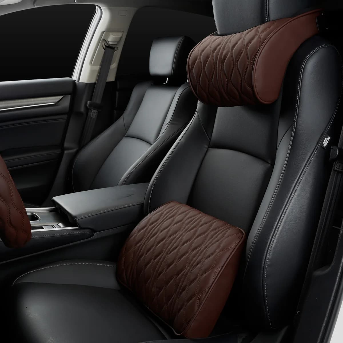 Memory Foam Cuscino per il collo dell'auto Sedile automatico in pelle PU Supporto lombare Dropshipping Cuscino per poggiatesta Accessori interni per automobili