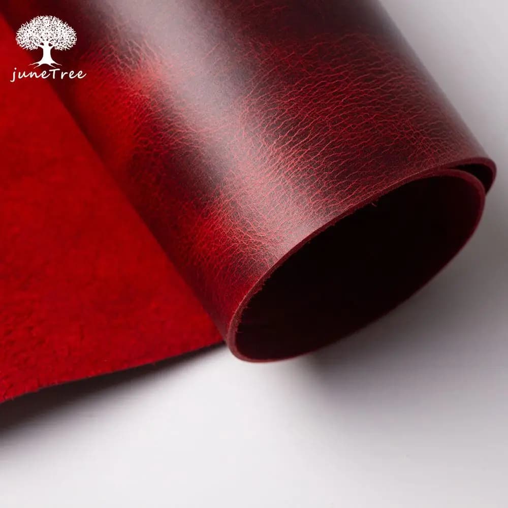 Natural tanned leather cowhide leather wax oil DIY material brown thick first layer genuine leather cow hide vintage styles