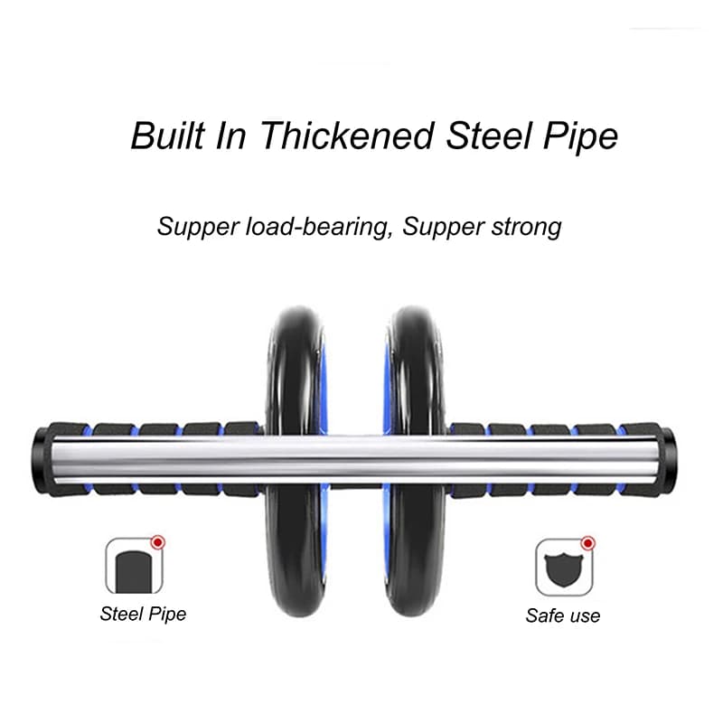 Ab Wheel Roller Abdominal Wheel Exercise Wheels Non- Slip Handles Fitness Workout Home Gym Exercise Equipment to Build Muscle