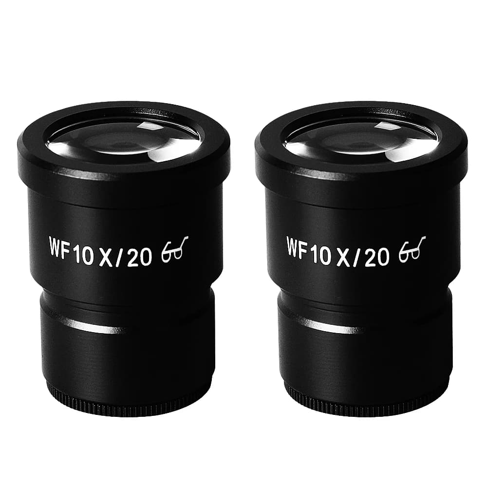 1 paio 10X Microscopio a scala larga oculare Microscopio Stereo professionale oculare per Microscopio binoculare trinoculare parte