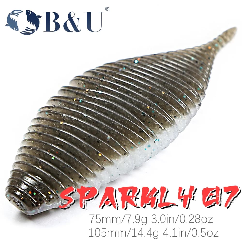 B&U BELLOWS GILL 75/105 Richiamo di Pesca Richiamo Morbido Shad Esche In Silicone Swinbait Wobblers Per Luccio E Spigola Artificiale leurre souple