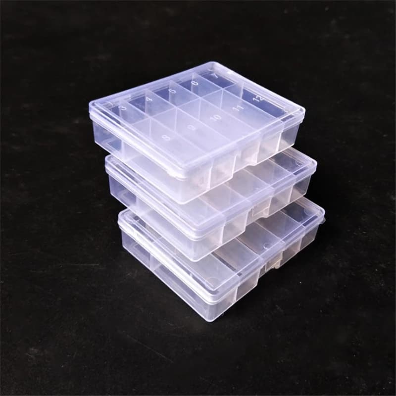 1 pcs Fishing equipment boxes 10 transparent compartments Plastic fishing bait bait for bait Toolbox High strength box