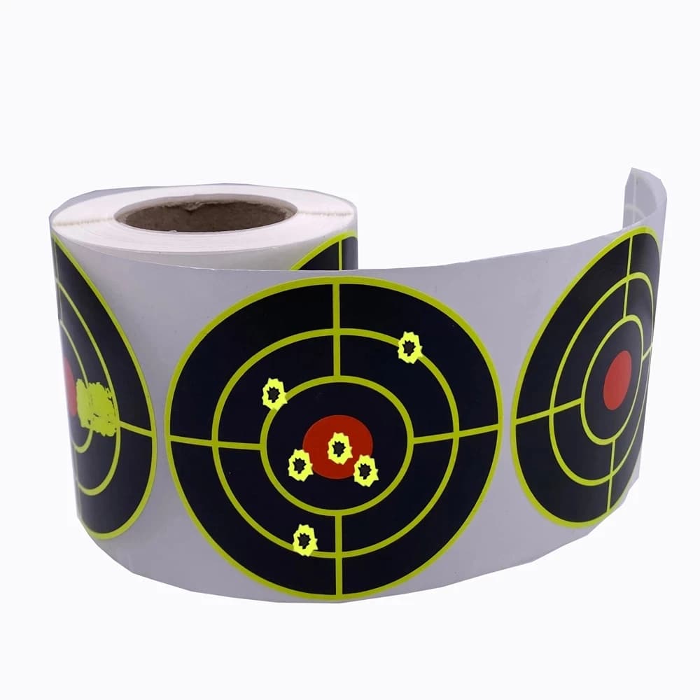3 "/7.60cm 200 pezzi per rotolo schizzi autoadesivi Splash & reattivo (impatto colori) obiettivi adesivi per tiro (occhi di toro)