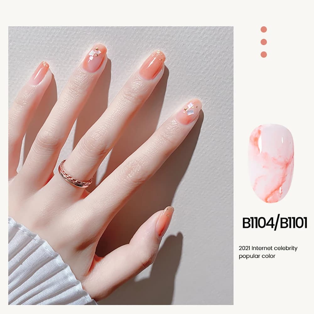 MAYCHAO Blossom Gel Nail Art trasparente Blossom smalto per unghie Blooming Smook Effect Flower Gel Polish Soak off UV Nail Glue Gel