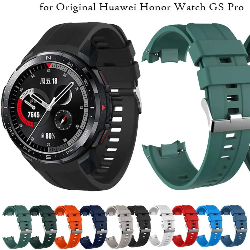 Cinturino in Silicone per Huawei Honor Watch GS Pro Strap Smartwatch bracciale cinturino da polso a sgancio rapido accessori per cinture di ricambio