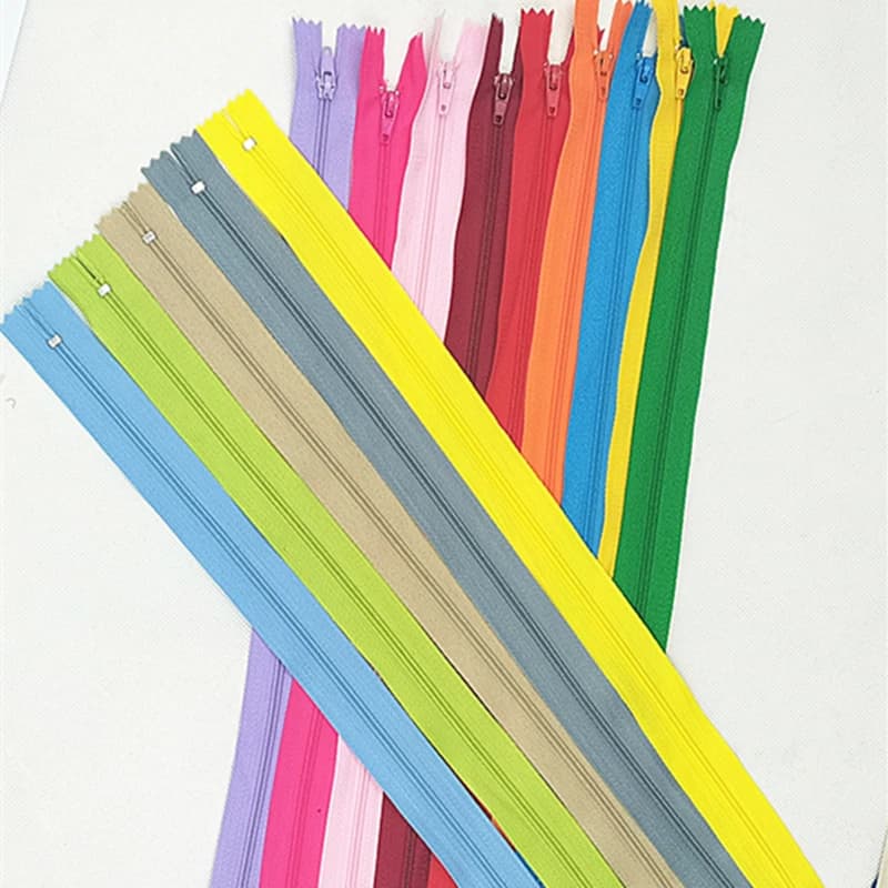 5 cerniere a spirale in nylon da 4 pollici-24 pollici (10 cm-60 cm) per artigianato da cucito su misura cerniere in nylon sfusi 20 colori