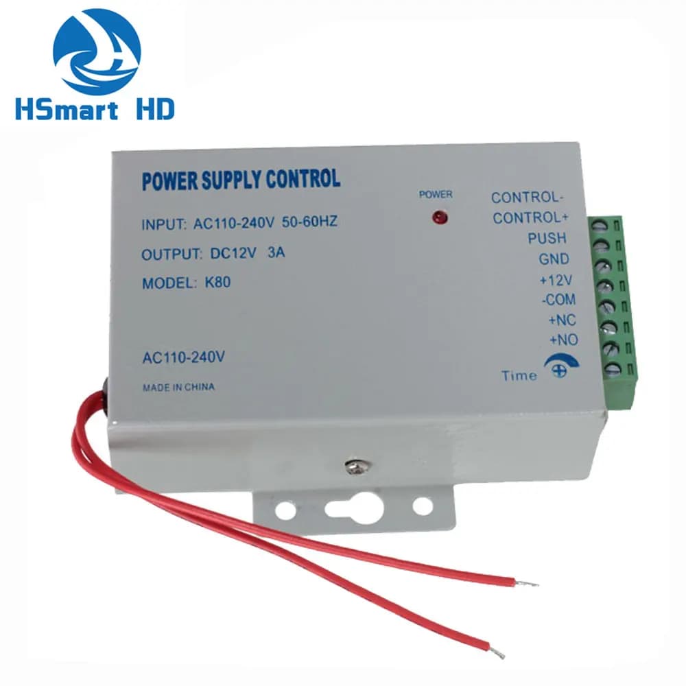 Alimentatore per controllo accessi AC 110-220V DC 12V 3A Per videocitofono Citofono Campanello Serratura elettrica Serratura magnetica NO/NC