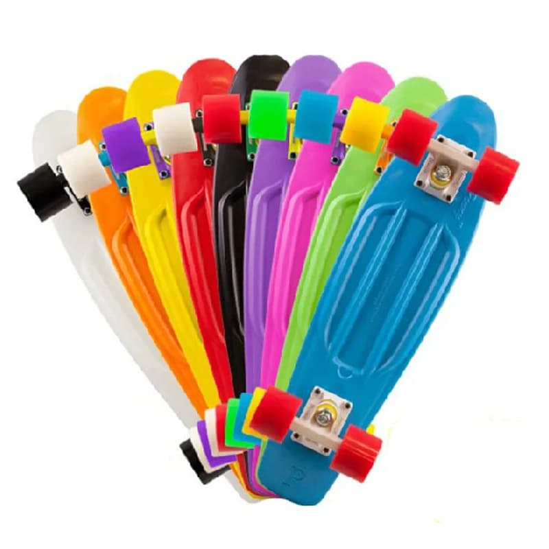1 pz 45 cm 65 Stile Skateboard Retro Girl Boy Cruiser Mini Longboard Skate Pesce Tavola Lunga Roller Scooter