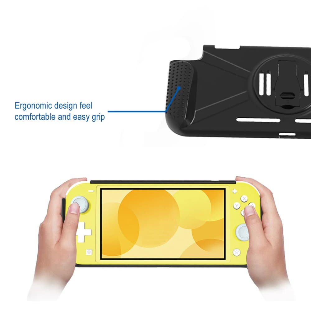 Per accessori Console Switch Lite custodia antiurto con doppio slot per schede custodia protettiva custodia impugnatura cavalletto