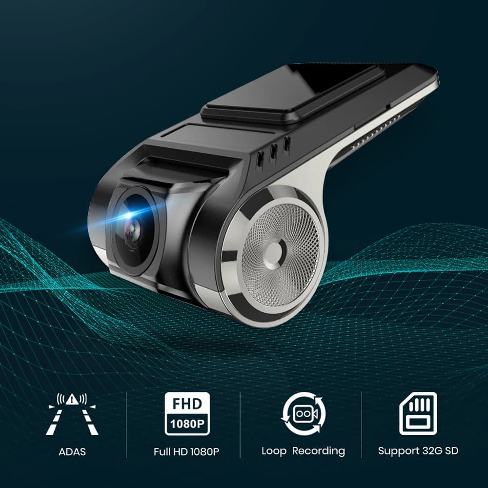 DVR per auto USB per lettore Radio Android HD 4K obiettivo Sony videocamera frontale grandangolare a 140 gradi videocamera Dash con ADAS