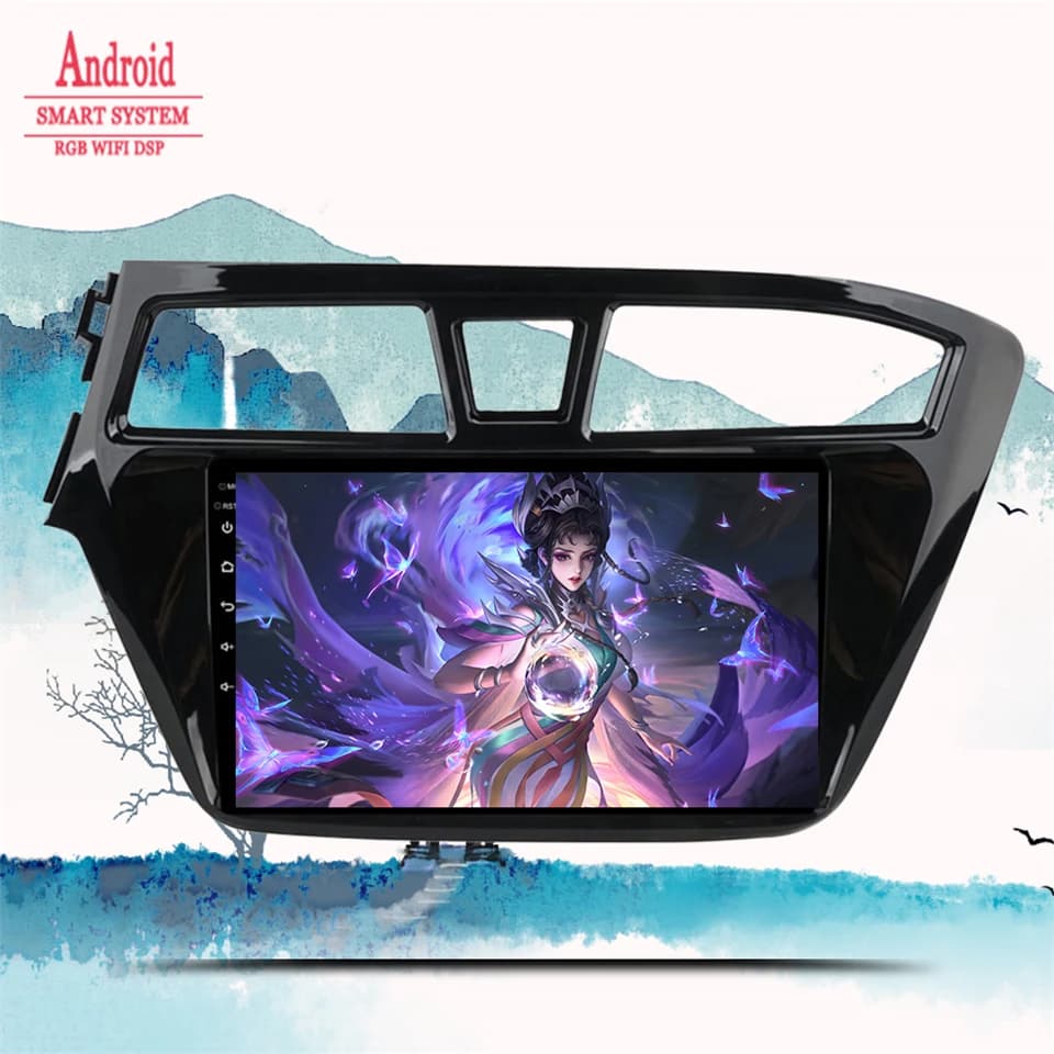 Lettore Multimediale per Auto Android 14 con 8GB di RAM per Hyundai I20 2014 2016 2018, Navigazione GPS, Radio Auto, Audio DVD, Cassetta