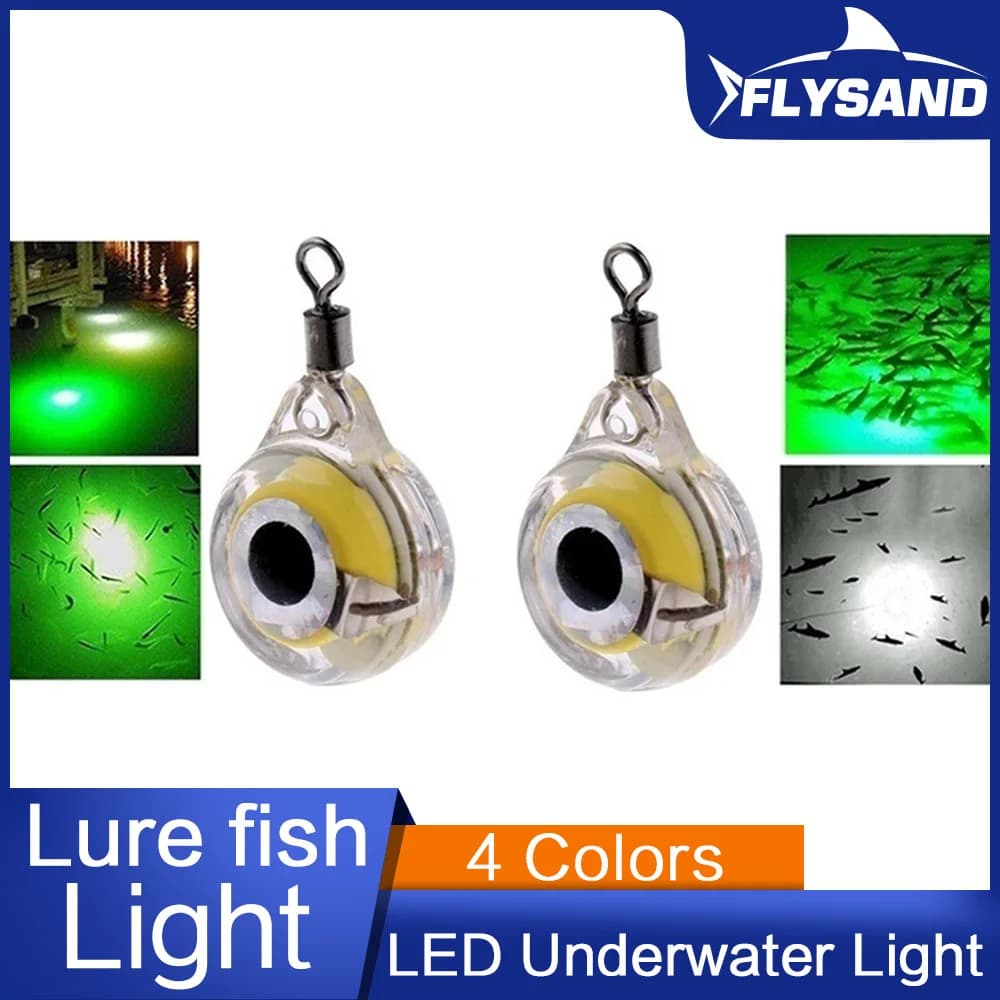FLYSAND Fishing Lights night fluorescent glow LED underwater light booster to attract fish fishing accessories