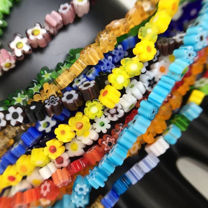 New Arrival Irregular MULTIFLOWER beads LAMPWORK small flower beads glass beads beads loose beads for jewelry