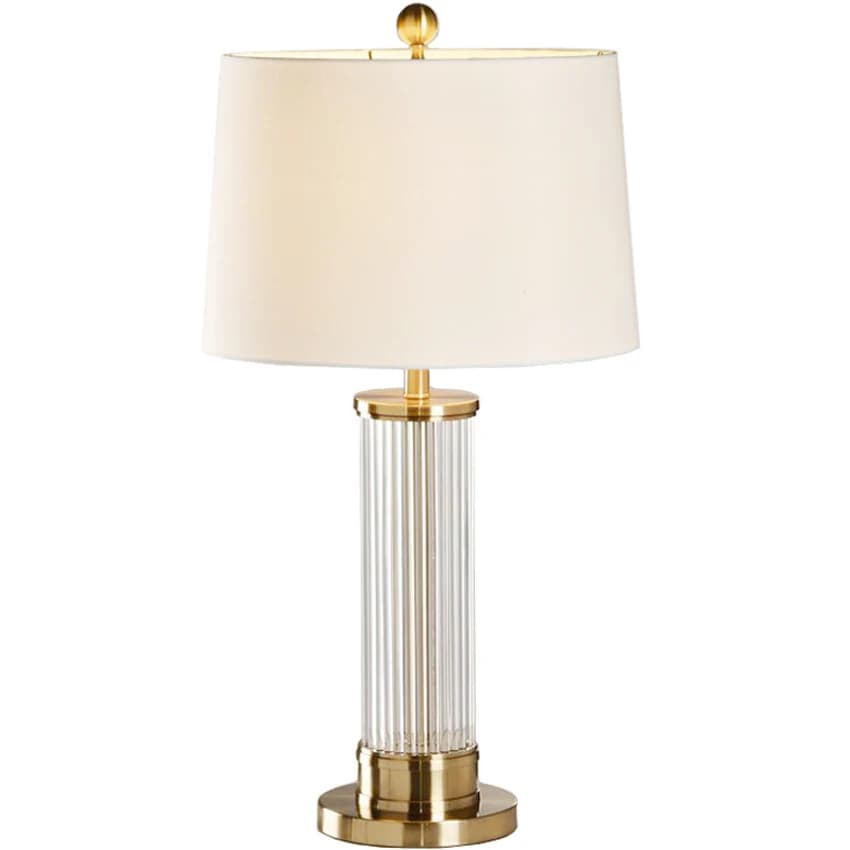 Lampade da tavolo moderne in cristallo stile nordico, per camera da letto, soggiorno di lusso, comodino americano, luci da scrivania di design in tessuto, decorazioni e illuminazione.