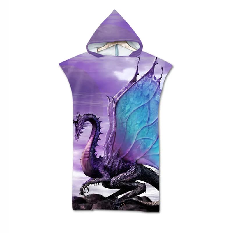 Bath Beach Towel with Hood Microfiber Hooded Robe Towel Poncho Swimming Beach Surfing Woman Bathrobe Beachwear