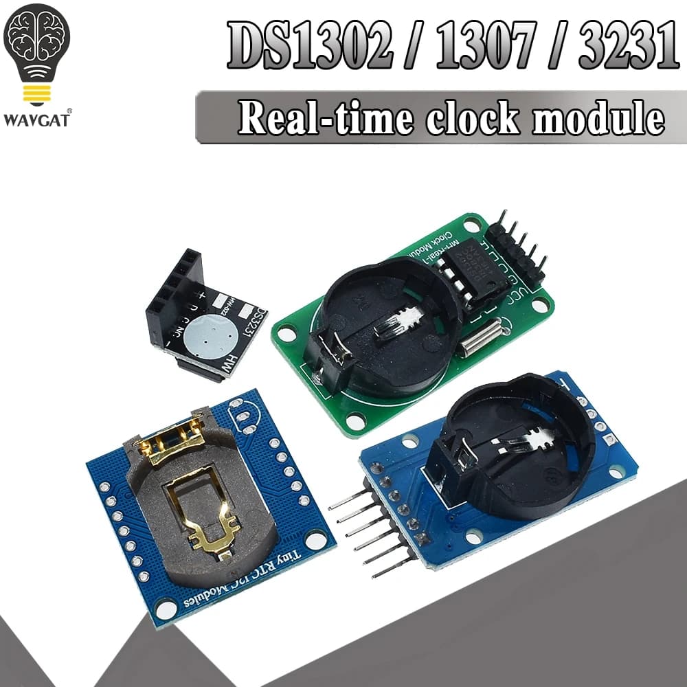 DS3231 AT24C32 Module IIC DS1302 Precision watch module DS1307 Mini real time module memory module 3.3 V/5 V for Raspberry Pi
