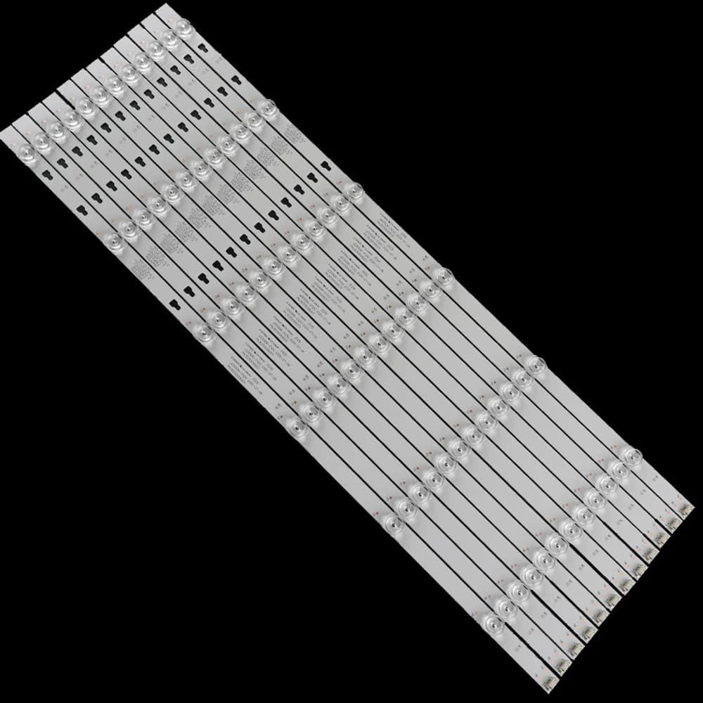 La striscia di retroilluminazione a LED da 12/24 pezzi si applica a HAIER LED55D6-01(A) LE55Q6500U LQ55H31 Q55X31J LQ55AL88M81 G55C F55C JVC N55Y