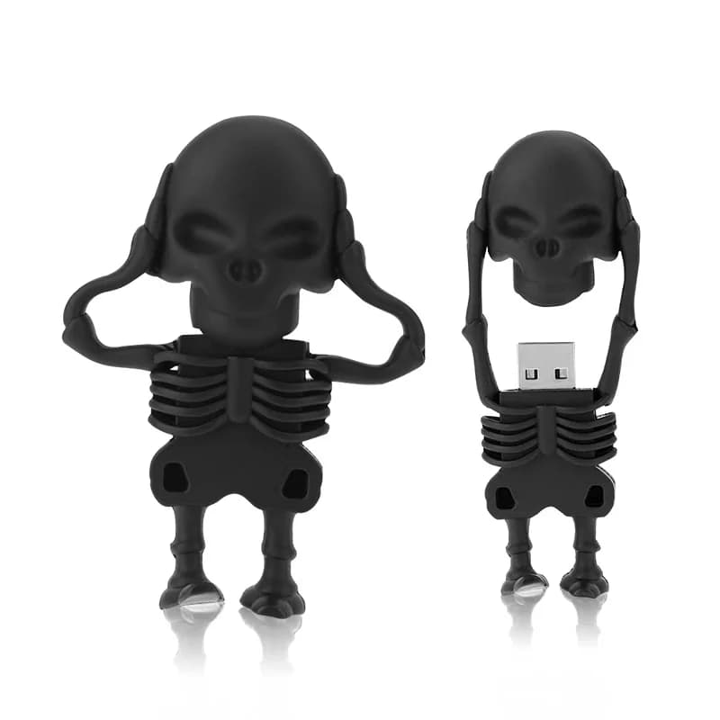 Cool Skull Skeleton headshot Grim Reaper The Death ghost Chiavetta USB Reale 32 GB 16 GB 64 GB 128 GB Chiavetta di memoria Zombies U disco