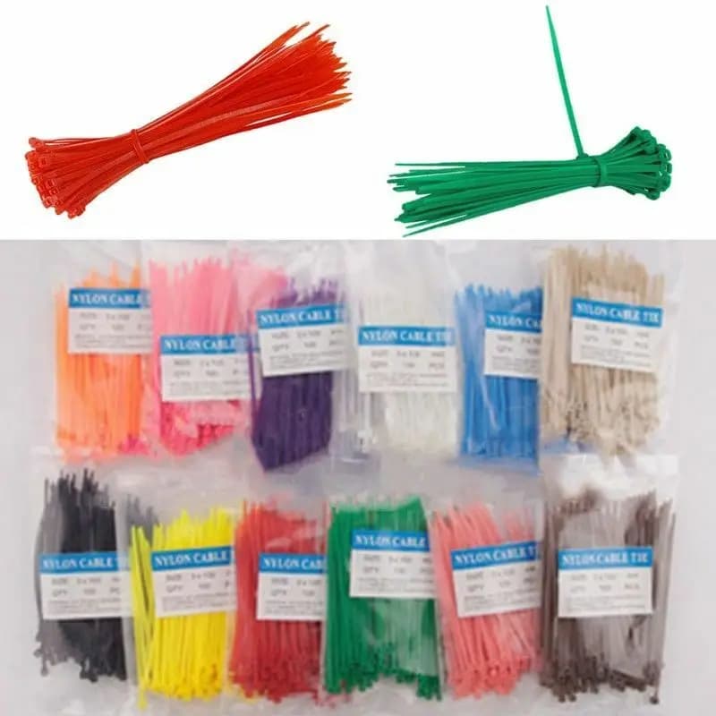 100/Lot 3*150 millimetri di larghezza 2.5 millimetri Colorful Standard di Fabbrica di Auto-bloccaggio In Plastica Fascette di Nylon, filo Zip Cravatta 3x150