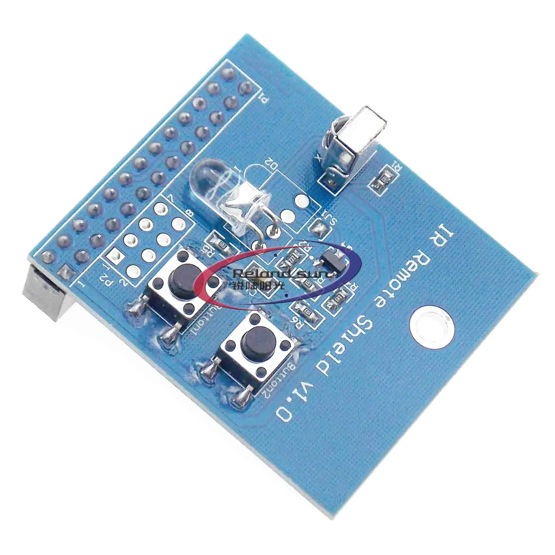 38KHz IR Infrared Control Expansion Card Receiver Transmitter Shield Transmitter FAI FROM TE Double IR emitter For Raspberry Pi