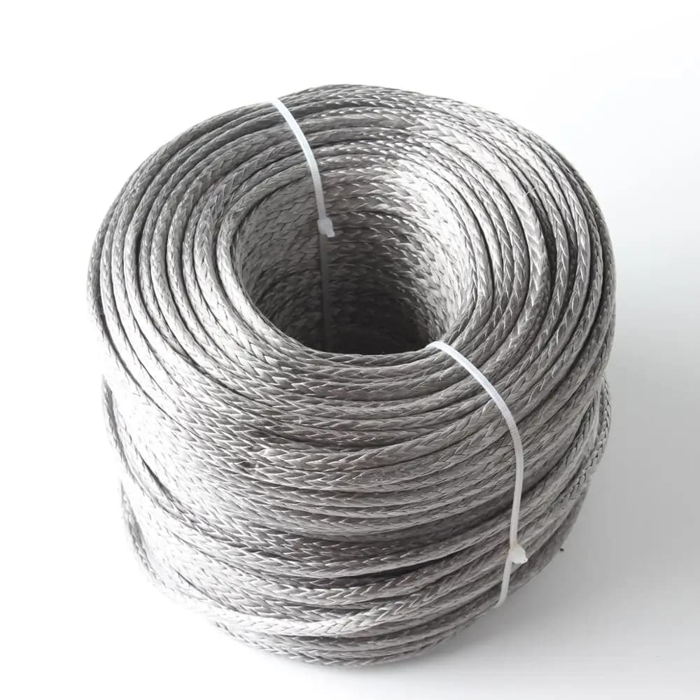 JEELY 5MM 6400LB 10m Verricello Linea UHMWPE Fibra Hollow Treccia Corda Per 4WD 4x4 ATV UTV Barca Offroad