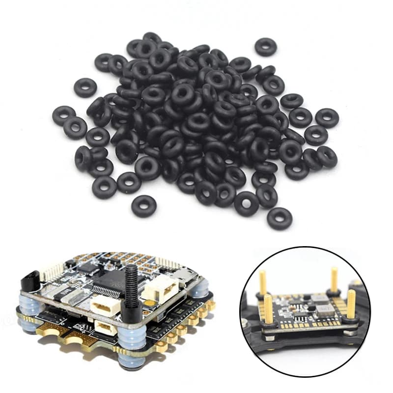 50 pcs M2 M3 Or Silicone Rubber Shape Shock Absorber Anti Vibration Depreciation For F3 F4 Flytower RC Flight Controller Drone
