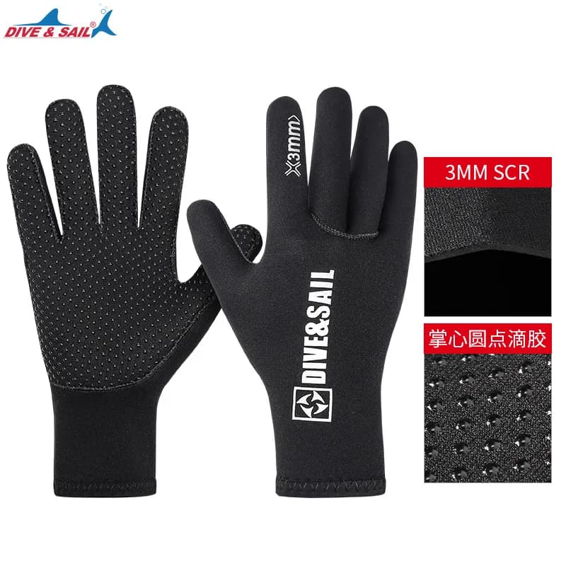 Guanti da sub in Neoprene da 3MM paramani comodi aquilone surf immersioni subacquee Snorkeling attrezzatura da pesca subacquea guanti da muta