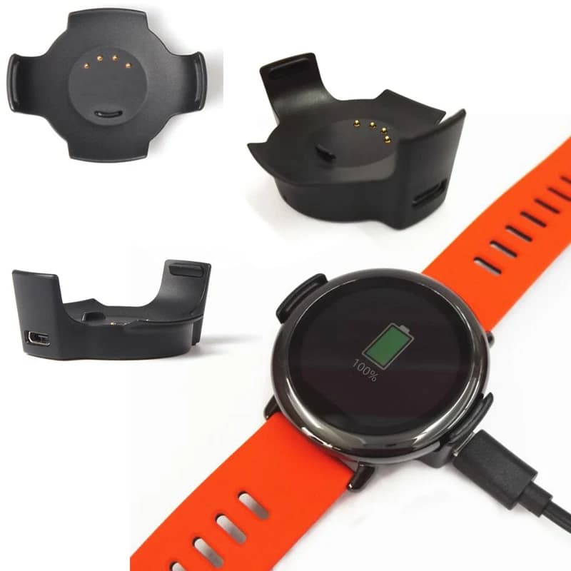 Smartwatch Cavo di ricarica USB Cavo Base Dock Caricabatterie Supporto adattatore per Xiaomi Huami Amazfit Pace 1st Sport Smart Watch