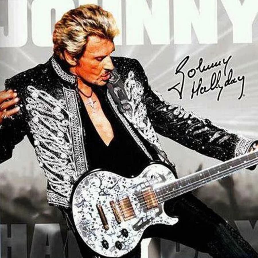 New rock singer Johnny Hallyday (Johnny Hallyday) 5D pittura diamante fai da te mosaico punto croce Kit diamante ricamo