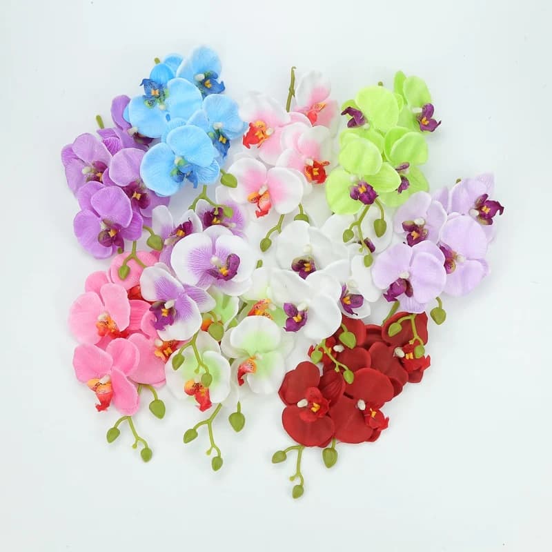 1 pcs artificial flowers butterfly moth orchid for new home home plants fake Christmas pot DIY decoration wedding festival