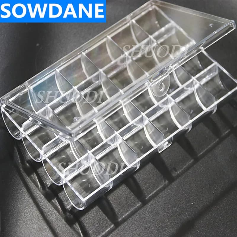 24 slot acrylic container for dental orthodontic brackets/box for material parts for buccal tubes