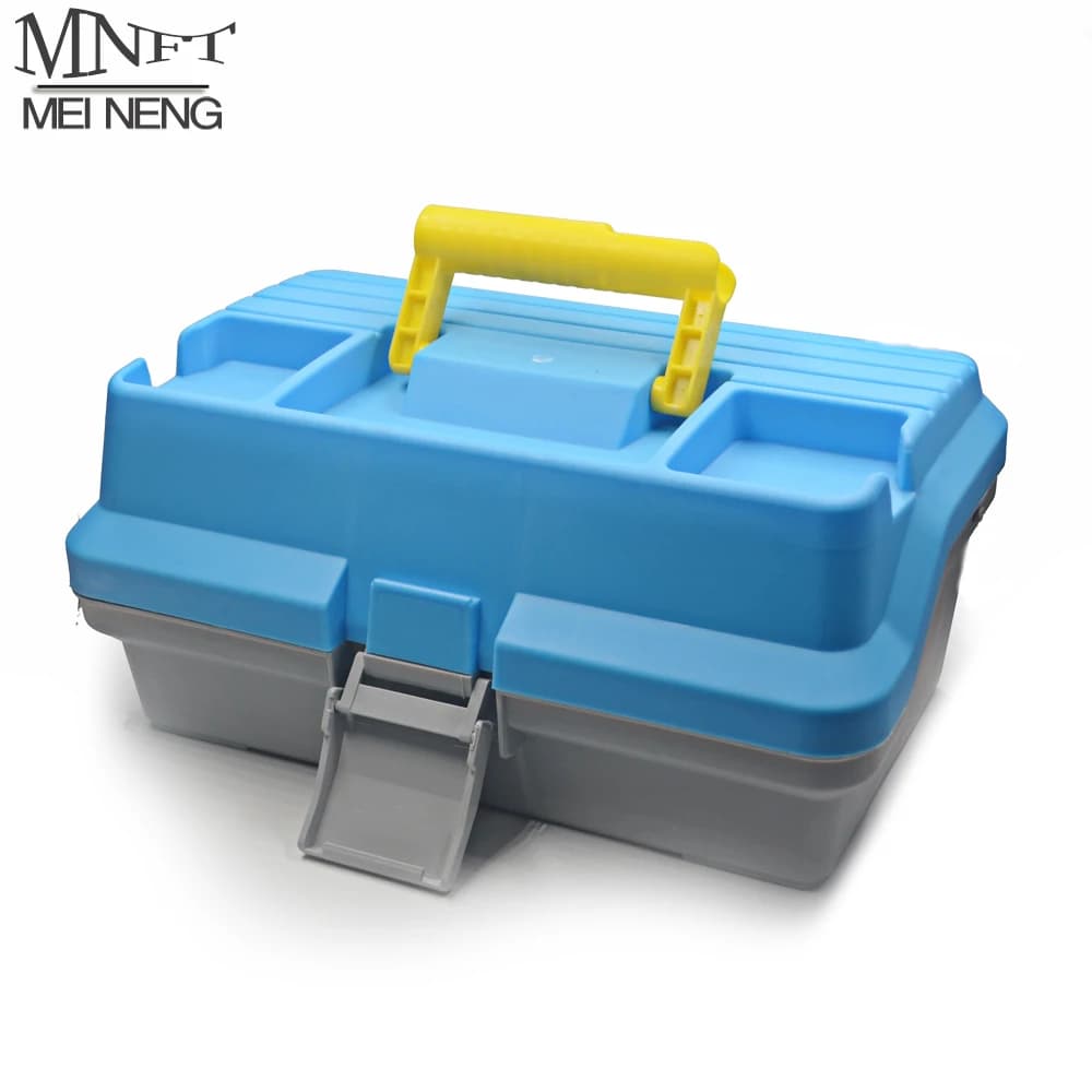 MNFT Linger Hooks Valigia for storing baits Portable outdoor fishing equipment 2 layers Boat LuYa Fishing container Carpe box