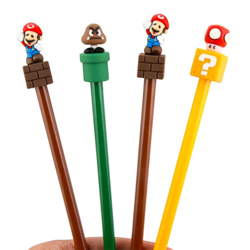 20 Pcs Neutral Penna Cute Cartoon Penna Firma Penna Coreano Cancelleria Creativa Della Scuola Primaria Forniture Kawaii Carino Stazionario