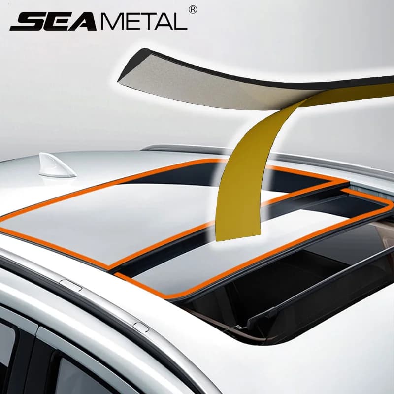 Striscia di tenuta in gomma per tetto auto Finestra di automobile Guarnizione in gomma Guarnizione di rivestimento Striscia di tenuta Isolamento acustico per sigillanti accessori auto