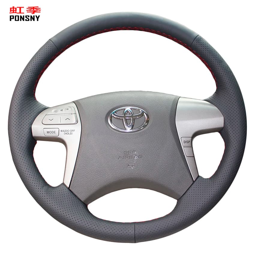 PONSNY Black Artificial Leather Flyer For Auto Covers for Toyota Highlander 2009-2014 Camry 2007-2011 Fortuner Hilux 2012