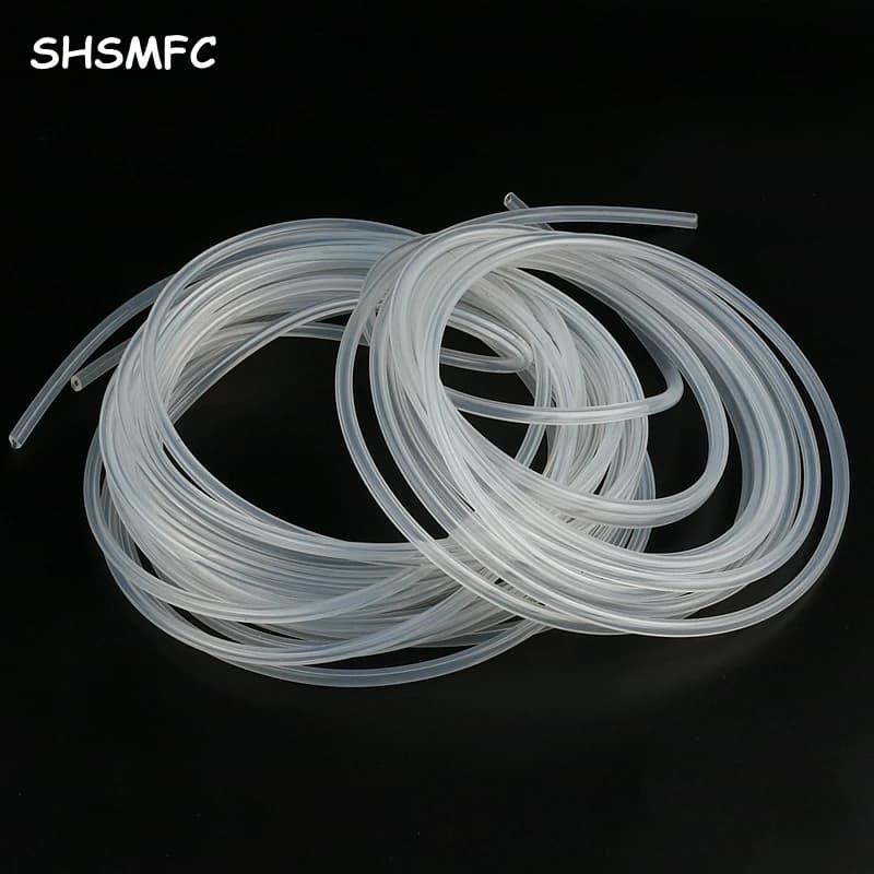 Tubo flessibile in gomma siliconica trasparente per uso alimentare 0,5 mm 1,5 mm 2 mm 3 mm 4 mm 5 mm Diametro esterno Tubo flessibile in silicone capillare