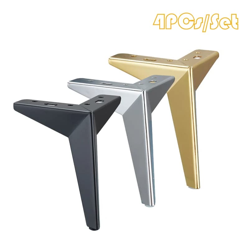 4 pezzi gambe per tavoli per mobili rombo in metallo gambe per divani gambe per sedie armadio piedi per armadio altezza 10/13/15/17 cm gamba per mobili