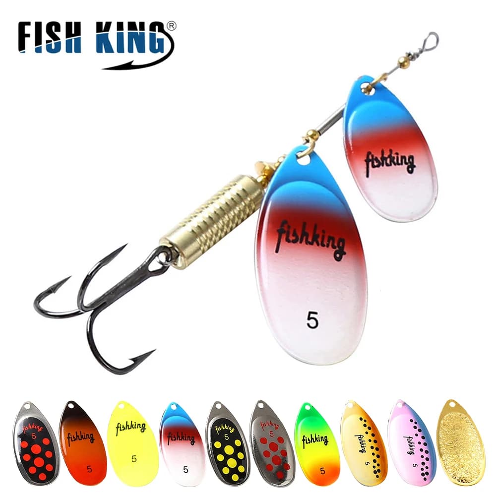 NGB 1 Pezzo 10 Colori Esche Artificiali Rigide in Metallo a Lunga Gittata con Amo per la Pesca