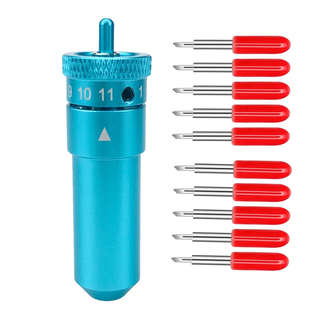 1pc Holder + 10pcs 45 gradi Plotter da taglio in vinile lama coltelli sostituibili per Graphtec Silhouette Cameo C1 C2 C3