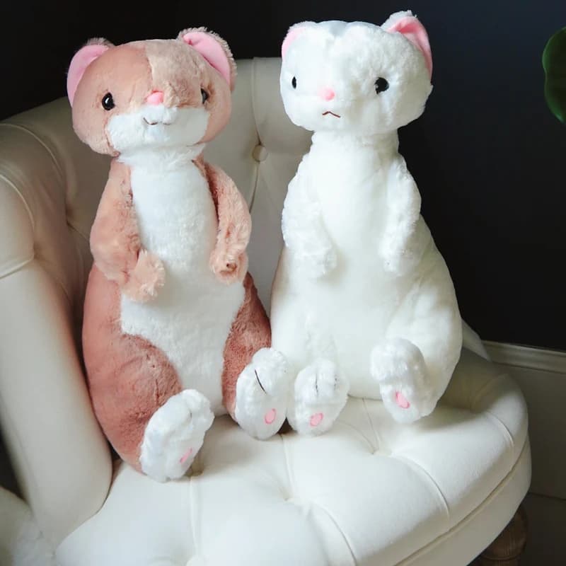 50 cm lilla giocattoli di peluche furetto farcito morbido cartone animato animale bambola regalo di Natale per bambini