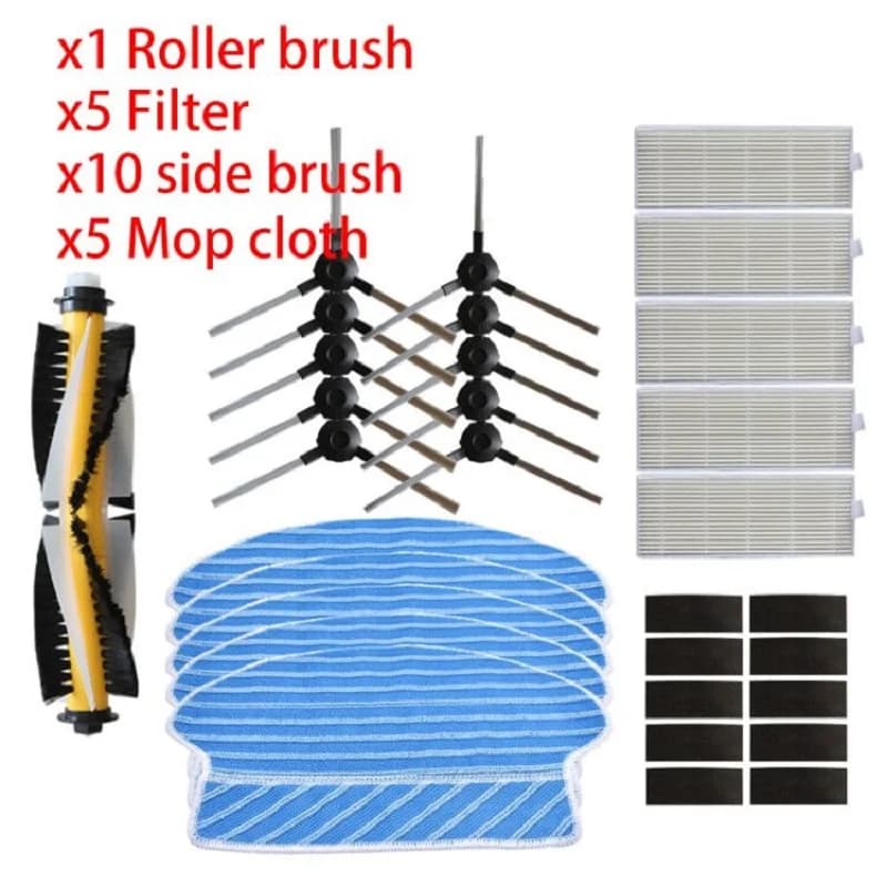 Robot HEPA filter Side Brush Mop Cloth for kitfort KT-516 kt516 Robotic Vacuum Cleaner Parts Accessories