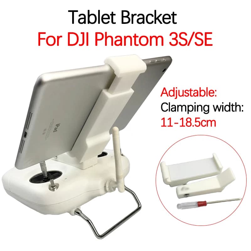 Tablet bracket for DJI Phantom 3S/SE Drone remote control mounting support Monitor adjustable 6.5cm Clip support accessories