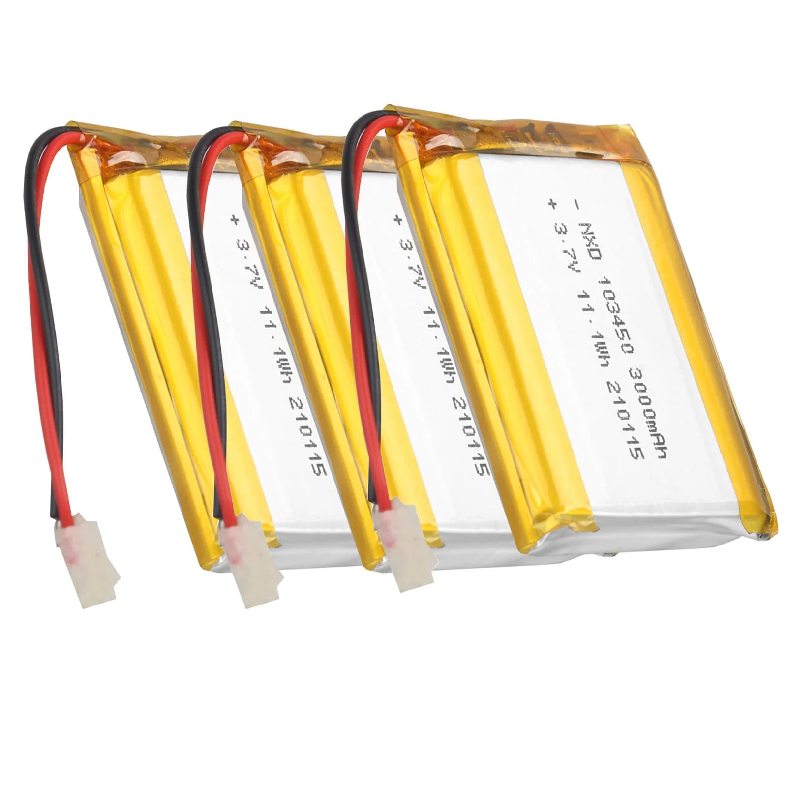 103450 Batteria ricaricabile al litio ai polimeri di Lipo da 3000 mAh per navigatore GPS GPS MP5 altoparlante Bluetooth auricolare fotocamera e-book
