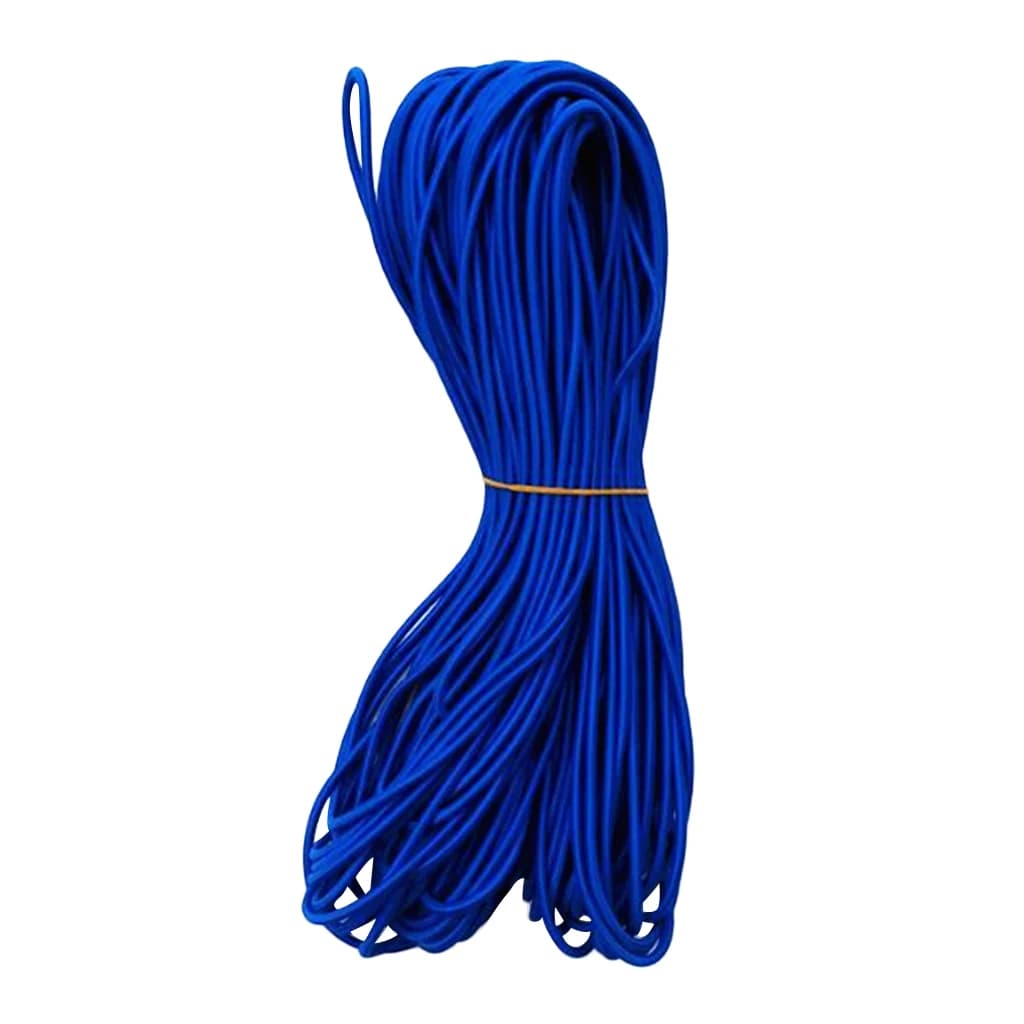 6mm Blue Marine Boat Kayak Caravan Roof Rack Elastic Bungee Rope Shock Cord Stretch String Craft UV Protected - Choose Length