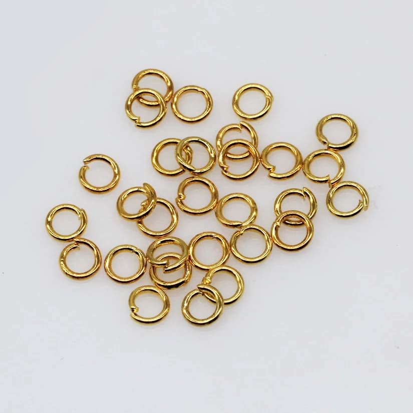 4/5/6/7/8/10/12mm Lega oro/argento/bronzo/acciaio inossidabile Chiudi anelli di salto divisi connettori pendenti creazione di gioielli
