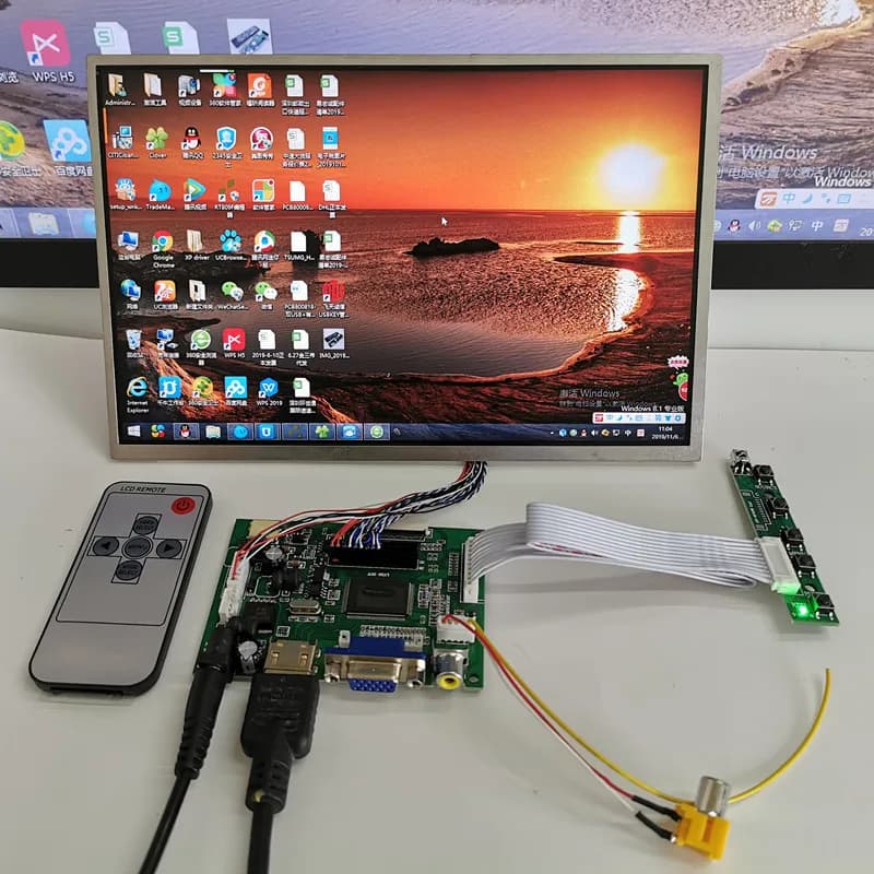 10.1 inch screen 1280*800 HD LCD monitor digital display Car support HDMI VGA AV Raspberry Pi banana pi With keyboard