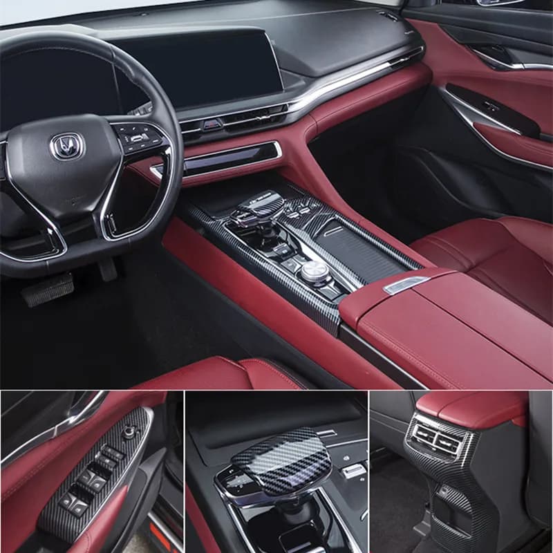 Per Changan CS75 PLUS 2021 accessori per la modifica degli interni della copertura del cambio della console centrale dell'auto