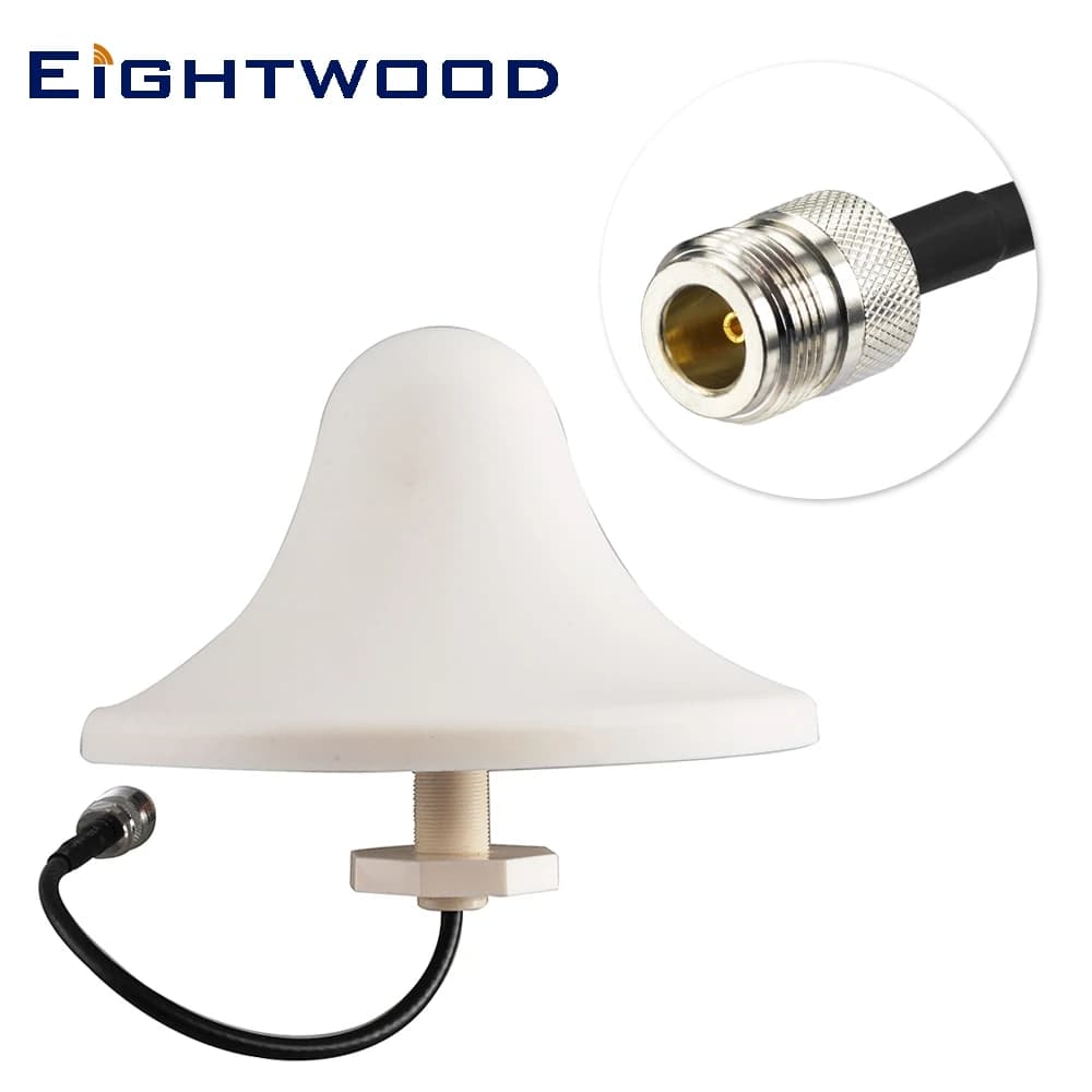 Antenna da Soffitto Eightwood 3dbi GSM 3G 4G LTE Wifi WLAN Multifrequenza con Connettore N Femmina per Ripetitore di Segnale Cellulare