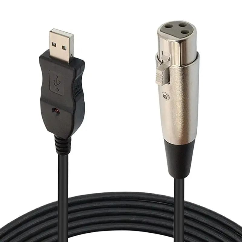 10FT 3m Per Notebook MAC 2019 NUOVO USB Microfono Mic Link Cable Adapter XLR Maschio Femmina Cavo Per PC