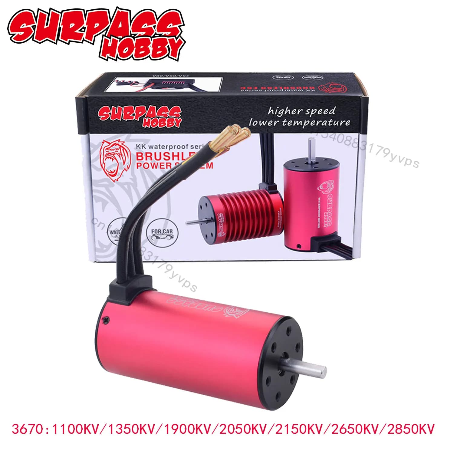 Surpass Hobby Impermeabile KK 3670 1900KV 2050KV 2650KV 2850KV Motore Brushless per 1/10 RC Off-road Drift Car Modello RC Parti